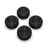PlayVital Thumb Grips for Steam Deck LCD & OLED (4-Pack), Thumb Cushion Caps with Anti-Slip Texture, Height-Boost Joystick Cover for Steam Deck Accessories, Joystick Protection for PS Portal Remote Player - Black - YFSDM052