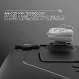 PlayVital Thumb Grips for Steam Deck LCD & OLED (4-Pack), Thumb Cushion Caps with Anti-Slip Texture, Height-Boost Joystick Cover for Steam Deck Accessories, Joystick Protection for PS Portal Remote Player - New Hope Gray - YFSDM053