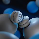 PlayVital Thumb Grips for Steam Deck LCD & OLED (4-Pack), Thumb Cushion Caps with Anti-Slip Texture, Height-Boost Joystick Cover for Steam Deck Accessories, Joystick Protection for PS Portal Remote Player - New Hope Gray - YFSDM053