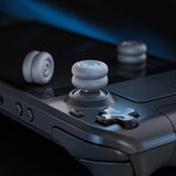 PlayVital Thumb Grips for Steam Deck LCD & OLED (4-Pack), Thumb Cushion Caps with Anti-Slip Texture, Height-Boost Joystick Cover for Steam Deck Accessories, Joystick Protection for PS Portal Remote Player - New Hope Gray - YFSDM053