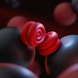 PlayVital Thumb Grips for Steam Deck LCD & OLED (4-Pack), Thumb Cushion Caps with Anti-Slip Texture, Height-Boost Joystick Cover for Steam Deck Accessories, Joystick Protection for PS Portal Remote Player - Passion Red - YFSDM055