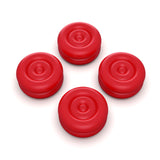 PlayVital Thumb Grips for Steam Deck LCD & OLED (4-Pack), Thumb Cushion Caps with Anti-Slip Texture, Height-Boost Joystick Cover for Steam Deck Accessories, Joystick Protection for PS Portal Remote Player - Passion Red - YFSDM055