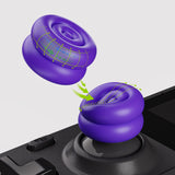 PlayVital Thumb Grips for Steam Deck LCD & OLED (4-Pack), Thumb Cushion Caps with Anti-Slip Texture, Height-Boost Joystick Cover for Steam Deck Accessories, Joystick Protection for PS Portal Remote Player - Purple - YFSDM054