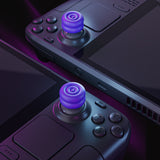 PlayVital Thumb Grips for Steam Deck LCD & OLED (4-Pack), Thumb Cushion Caps with Anti-Slip Texture, Height-Boost Joystick Cover for Steam Deck Accessories, Joystick Protection for PS Portal Remote Player - Purple - YFSDM054