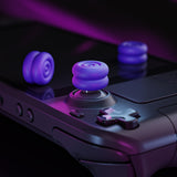 PlayVital Thumb Grips for Steam Deck LCD & OLED (4-Pack), Thumb Cushion Caps with Anti-Slip Texture, Height-Boost Joystick Cover for Steam Deck Accessories, Joystick Protection for PS Portal Remote Player - Purple - YFSDM054