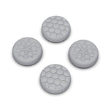 PlayVital Thumb Grip Caps for Steam Deck LCD, for PS Portal Remote Player Silicone Thumbsticks Grips Joystick Caps for Steam Deck OLED - Diamond Grain & Crack Bomb Design - Fleeting Gray - YFSDM034