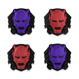PlayVital Thumb Grip Caps for Steam Deck, Silicone Thumbsticks Grips Joystick Caps for Steam Deck - Oni Demons - YFSDM021