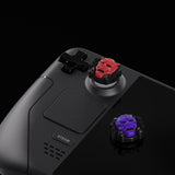 PlayVital Thumb Grip Caps for Steam Deck, Silicone Thumbsticks Grips Joystick Caps for Steam Deck - Oni Demons - YFSDM021