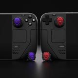 PlayVital Thumb Grip Caps for Steam Deck, Silicone Thumbsticks Grips Joystick Caps for Steam Deck - Oni Demons - YFSDM021