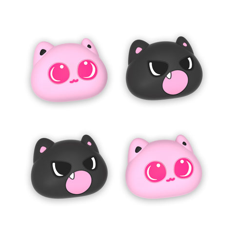 PlayVital Thumbs Cushion Caps Thumb Grip Caps for Nintendo Switch & Switch Lite & Switch OLED - PP & VV the kitten - NJM1211