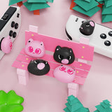 PlayVital Thumbs Cushion Caps Thumb Grip Caps for Nintendo Switch & Switch Lite & Switch OLED - PP & VV the kitten - NJM1211
