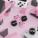 PlayVital PP & VV The Winged Kittens Switch Thumb Grip Caps, Joystick Caps for NS Switch Lite, Silicone Analog Cover Thumbstick Grips for Joycon of Switch OLED - NJM1210