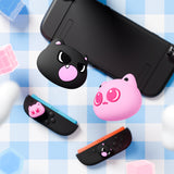 PlayVital for Switch 2 Thumbs Cushion Caps Thumb Grips (4-Pack), Kawaii Silicone Joystick Grip Cover for Nintendo Switch 2 Joycon, Anti-Fatigue Design - PP & VV The Kitten - WWYNTJ020