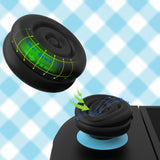 PlayVital Thumbs Cushion Caps Thumb Grips for Nintendo Switch 2, Thumbstick Grip Cover for Joycon 2, Joystick Caps for Switch 2 Accessories - Black - WWYNTM026
