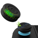 PlayVital Thumbs Cushion Caps Thumb Grips for Nintendo Switch 2, Thumbstick Grip Cover for Joycon 2, Joystick Caps for Switch 2 Accessories - Black - WWYNTM026