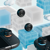 PlayVital Thumbs Cushion Caps Thumb Grips for Nintendo Switch 2, Thumbstick Grip Cover for Joycon 2, Joystick Caps for Switch 2 Accessories - Black - WWYNTM026