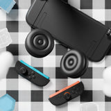 PlayVital Thumbs Cushion Caps Thumb Grips for Nintendo Switch 2, Thumbstick Grip Cover for Joycon 2, Joystick Caps for Switch 2 Accessories - Black - WWYNTM026