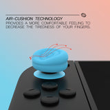 PlayVital Thumbs Cushion Caps Thumb Grips for Nintendo Switch 2, Thumbstick Grip Cover for Joycon 2, Joystick Caps for Switch 2 Accessories - Blue & Orange - WWYNTM027