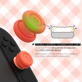 PlayVital Thumbs Cushion Caps Thumb Grips for Nintendo Switch 2, Thumbstick Grip Cover for Joycon 2, Joystick Caps for Switch 2 Accessories - Blue & Orange - WWYNTM027