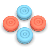 PlayVital Thumbs Cushion Caps Thumb Grips for Nintendo Switch 2, Thumbstick Grip Cover for Joycon 2, Joystick Caps for Switch 2 Accessories - Blue & Orange - WWYNTM027