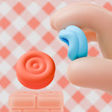 PlayVital Thumbs Cushion Caps Thumb Grips for Nintendo Switch 2, Thumbstick Grip Cover for Joycon 2, Joystick Caps for Switch 2 Accessories - Blue & Orange - WWYNTM027