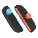 PlayVital Thumbs Cushion Caps Thumb Grips for Nintendo Switch 2, Thumbstick Grip Cover for Joycon 2, Joystick Caps for Switch 2 Accessories - Blue & Orange - WWYNTM027