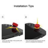 PlayVital Thumbs Cushion Caps Thumb Grips for Nintendo Switch 2, Thumbstick Grip Cover for Joycon 2, Joystick Caps for Switch 2 Accessories - Passion Red - WWYNTM028