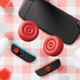 PlayVital Thumbs Cushion Caps Thumb Grips for Nintendo Switch 2, Thumbstick Grip Cover for Joycon 2, Joystick Caps for Switch 2 Accessories - Passion Red - WWYNTM028