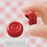 PlayVital Thumbs Cushion Caps Thumb Grips for Nintendo Switch 2, Thumbstick Grip Cover for Joycon 2, Joystick Caps for Switch 2 Accessories - Passion Red - WWYNTM028