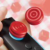 PlayVital Thumbs Cushion Caps Thumb Grips for Nintendo Switch 2, Thumbstick Grip Cover for Joycon 2, Joystick Caps for Switch 2 Accessories - Passion Red - WWYNTM028