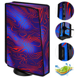 PlayVital Dust Cover for ps5, Soft Neat Lining Dust Guard for ps5 Console, Anti Scratch Waterproof Cover Sleeve for ps5 Console Digital Edition & Disc Edition - Damascuscamo - PFPJ165