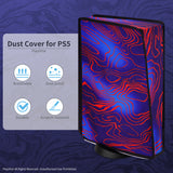 PlayVital Dust Cover for ps5, Soft Neat Lining Dust Guard for ps5 Console, Anti Scratch Waterproof Cover Sleeve for ps5 Console Digital Edition & Disc Edition - Damascuscamo - PFPJ165