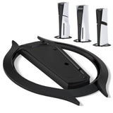 PlayVital Vertical Stand for PS5/Slim/Pro/Standard Console Disc & Digital, Space-Saving Holder Base Accessories for PS5/Pro/Slim with Anti-Slip Pads, Enhanced Stability - Black - CFBPFP001