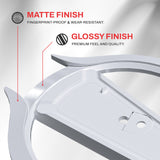 PlayVital Vertical Stand for PS5/Slim/Pro/Standard Console Disc & Digital, Space-Saving Holder Base Accessories for PS5/Pro/Slim with Anti-Slip Pads, Enhanced Stability - White - CFBPFP002