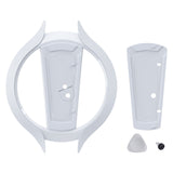 PlayVital Vertical Stand for PS5/Slim/Pro/Standard Console Disc & Digital, Space-Saving Holder Base Accessories for PS5/Pro/Slim with Anti-Slip Pads, Enhanced Stability - White - CFBPFP002