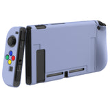 PlayVital Violet Protective Case for NS Switch, Soft TPU Slim Case Cover for NS Switch Joy-Con Console with Colorful ABXY Direction Button Caps - NTU6002G2
