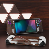 PlayVital Wood Grain Custom Stickers Vinyl Wraps Protective Skin Decal for ROG Ally Handheld Gaming Console - RGTM013