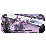 PlayVital ZealProtect Protective Case for Nintendo Switch Lite, Hard Shell Ergonomic Grip Cover for Switch Lite w/Screen Protector & Thumb Grip Caps & Button Caps - Neko Mecha - PSLYR003