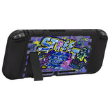 PlayVital ZealProtect Soft Protective Case for Nintendo Switch, Flexible Cover for Switch with Tempered Glass Screen Protector & Thumb Grips & ABXY Direction Button Caps - Street Art - RNSYV6050