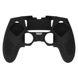 PlayVital 3D Studded Edition Anti-Slip Silicone Cover Case for ps5 Edge Controller, Soft Rubber Protector Skin for ps5 Edge Wireless Controller with 6 Thumb Grip Caps - Black - ETPFP001