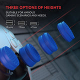 PlayVital 3 Height Armor Thumbs Cushion Caps Thumb Grips for ps5, for ps4, Thumbstick Grip Cover for Xbox Core Wireless Controller, Thumb Grip Caps for Xbox One, Elite Series 2, for Switch Pro - Blue - PJM3070