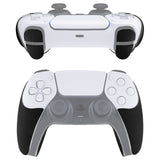 PlayVital Armored Edition Anti-Skid Sweat-Absorbent Controller Grip for PS5, Professional Textured Soft Rubber Pads Handle Grips for PS5 Controller with Shoulder Button Trigger Stickers - Black - PFPJ049