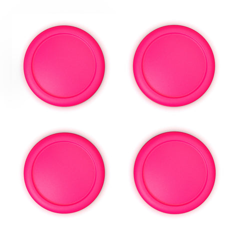 PlayVital Switch Joystick Caps, Switch Lite Thumbstick Caps, Silicone Analog Cover for Joycon of Switch OLED Thumb Grip Rocker Caps for Nintendo Switch & Switch Lite - Bright Pink - NJM1204