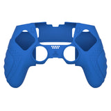 PlayVital Guardian Edition Anti-Slip Ergonomic Silicone Cover Case for ps5 Edge Controller, Soft Rubber Protector Skin for ps5 Edge Wireless Controller with Thumb Grip Caps - Blue - EHPFP008
