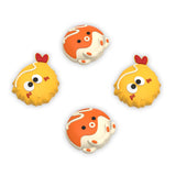 PlayVital Joystick Caps for Nintendo Switch, Thumbstick Caps for Switch Lite, Analog Cover for Joycon of Switch OLED, Thumb Grip Caps for Switch & Switch Lite & Switch OLED - Tempura and Takoyaki - NJM1209