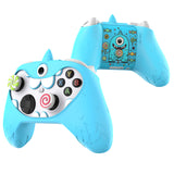 PlayVital MonoEye Monster Cute Silicone Cover for Xbox Series X/S Controller, Includes Joystick Caps and Stickers for Xbox Core Controller Anti-Slip Grip Case - Blue - GTTX3P004