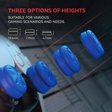 PlayVital 3 Height Razor Thumbs Cushion Caps Thumb Grips for ps5, for ps4, Thumbstick Grip Cover for Xbox Core Wireless Controller, Thumb Grip Caps for Xbox One, Elite Series 2, for Switch Pro - Blue - PJM3060