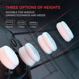 PlayVital 3 Height Razor Thumbs Cushion Caps Thumb Grips for ps5, for ps4, Thumbstick Grip Cover for Xbox Core Wireless Controller, Thumb Grip Caps for Xbox One, Elite Series 2, for Switch Pro - White - PJM3058