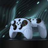 PlayVital Silicone Controller Cover for Xbox Series X/S with Thumbstick Cap & Sticker- Runes Edition Anti-Slip Grip Skin, Shockproof Protector for Xbox Core Wireless Controller - Blue - HUAX3P004