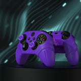 PlayVital Silicone Controller Cover for Xbox Series X/S with Thumbstick Cap & Sticker- Runes Edition Anti-Slip Grip Skin, Shockproof Protector for Xbox Core Wireless Controller - Purple - HUAX3P003